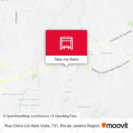 Rua Cinco Lto Bela Vista, 731 map