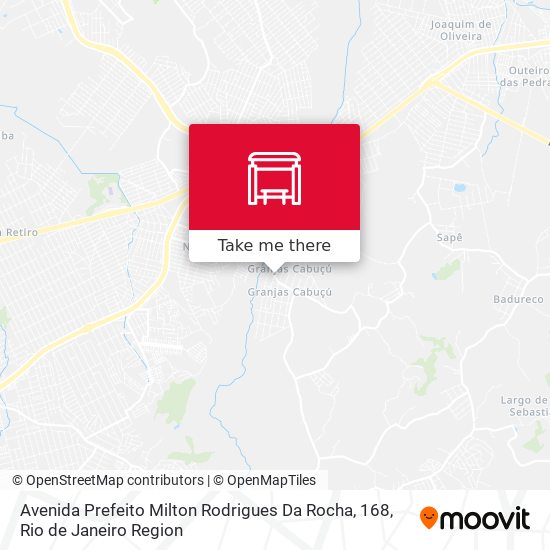 Avenida Prefeito Milton Rodrigues Da Rocha, 168 map