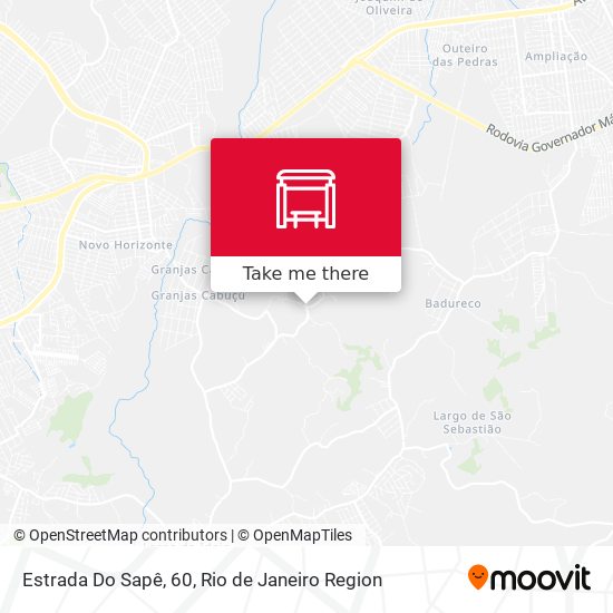 Estrada Do Sapê, 60 map