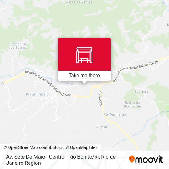 Av. Sete De Maio | Centro - Rio Bonito / Rj map