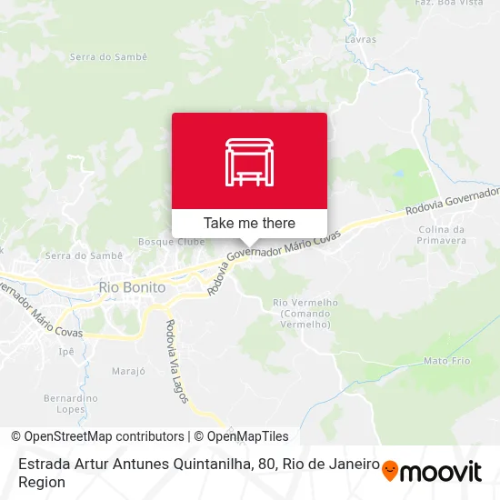 Estrada Artur Antunes Quintanilha, 80 map