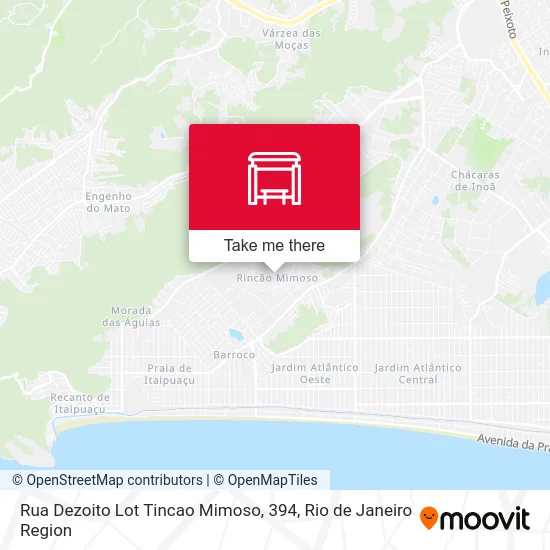 Rua Dezoito Lot Tincao Mimoso, 394 map