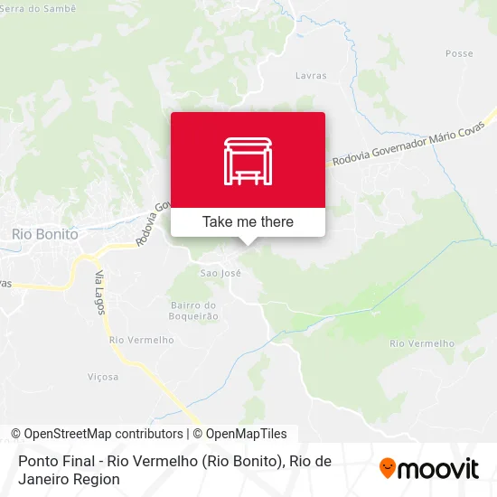 Ponto Final - Rio Vermelho (Rio Bonito) map