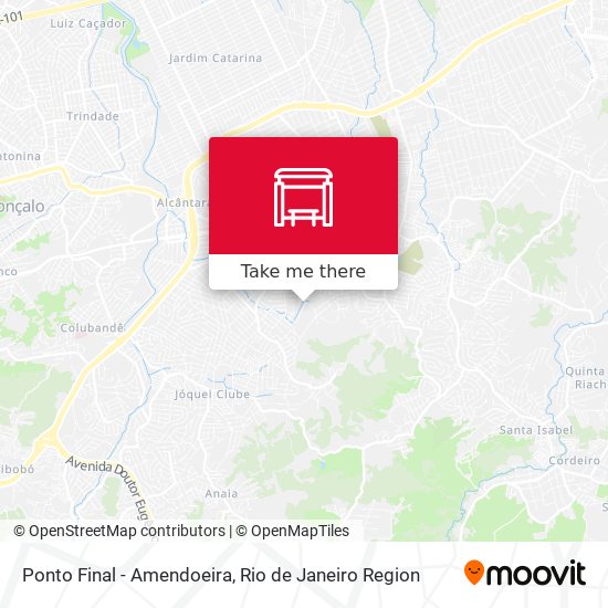 Ponto Final - Amendoeira map