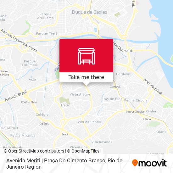 Mapa Avenida Meriti | Praça Do Cimento Branco