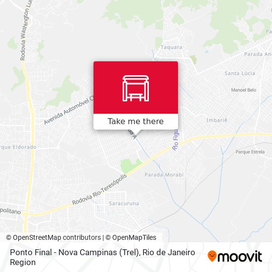 Ponto Final - Nova Campinas (Trel) map