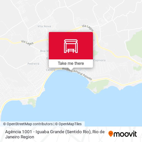 Mapa Agência 1001 - Iguaba Grande (Sentido Rio)