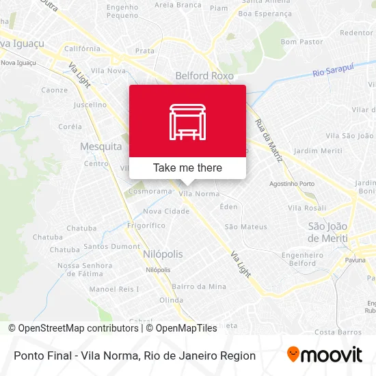 Ponto Final - Vila Norma map