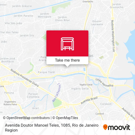Avenida Doutor Manoel Teles, 1085 map