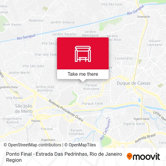 Ponto Final - Estrada Das Pedrinhas map