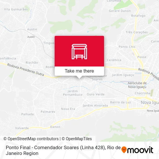 Ponto Final - Comendador Soares (Linha 428) map