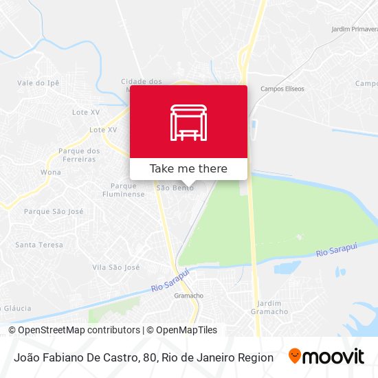 João Fabiano De Castro, 80 map