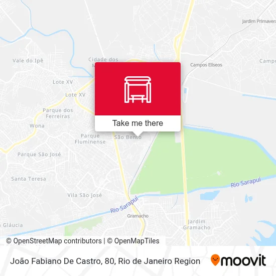 João Fabiano De Castro, 80 map