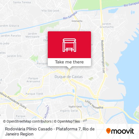 Rodoviária Plínio Casado - Plataforma 7 map