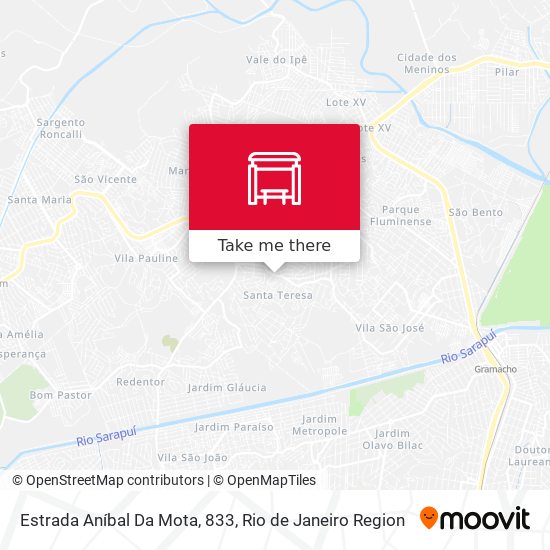 Estrada Aníbal Da Mota, 833 map
