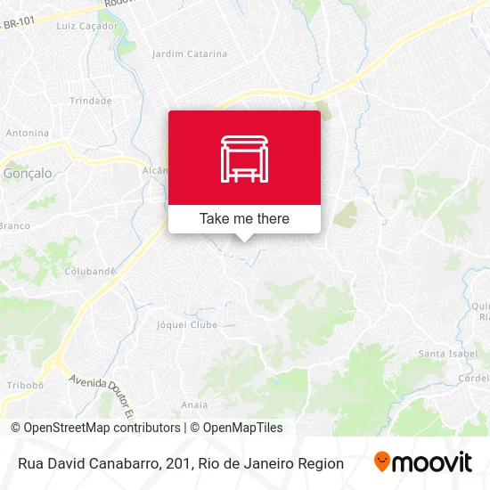 Rua David Canabarro, 201 map