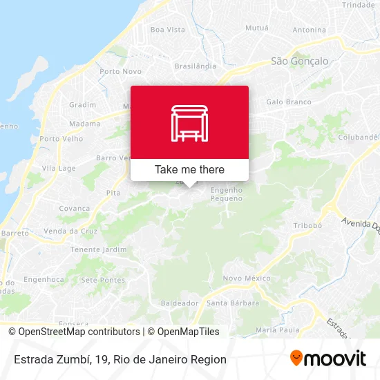 Estrada Zumbí, 19 map