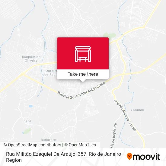 Rua Militão Ezequiel De Araújo, 357 map