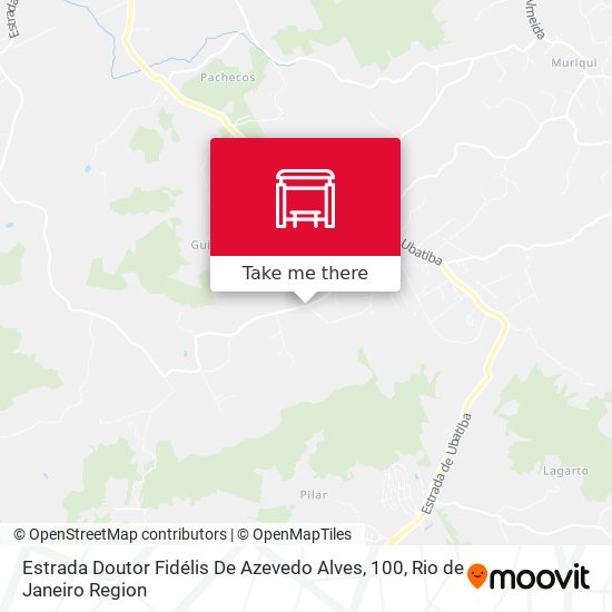 Estrada Doutor Fidélis De Azevedo Alves, 100 map