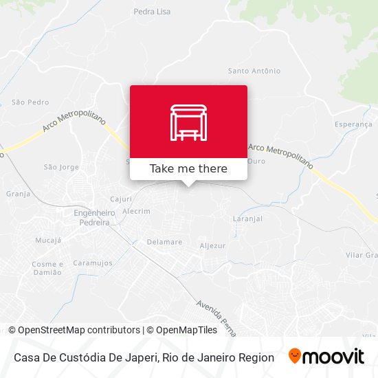 Casa De Custódia De Japeri map