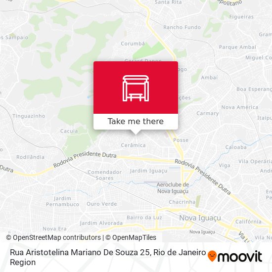 Rua Aristotelina Mariano De Souza 25 map