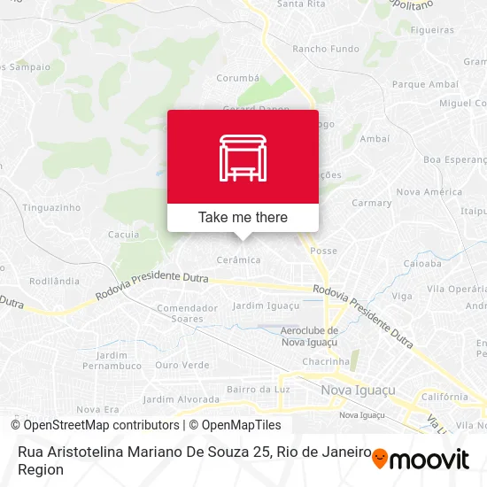 Rua Aristotelina Mariano De Souza 25 map
