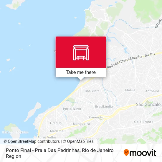 Ponto Final - Praia Das Pedrinhas map