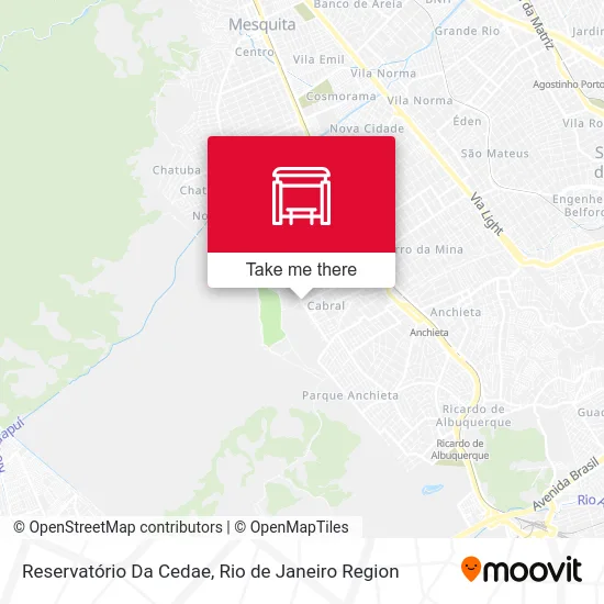 Reservatório Da Cedae map