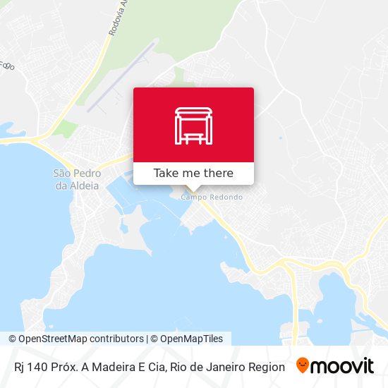 Rj 140 Próx. A Madeira E Cia map