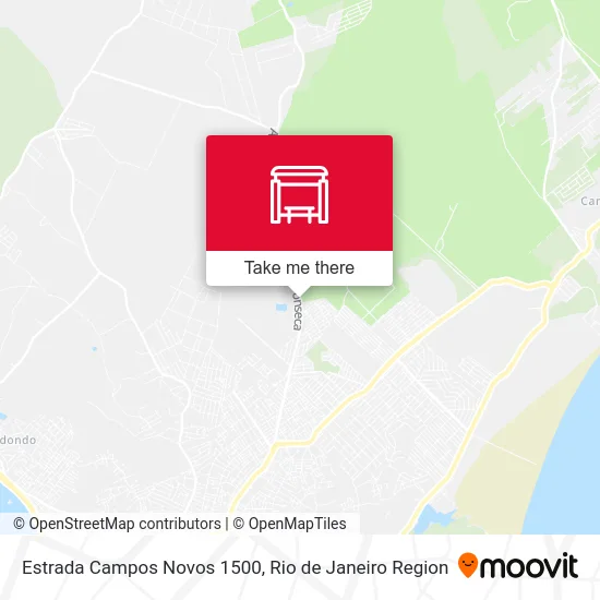 Estrada Campos Novos 1500 map