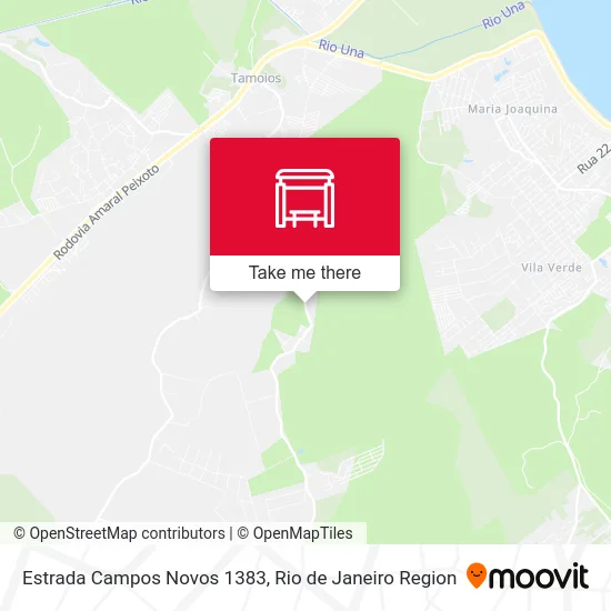 Estrada Campos Novos 1383 map