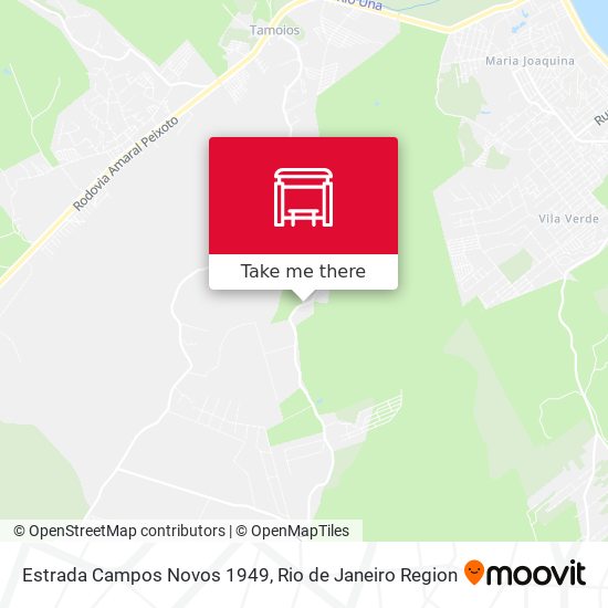 Estrada Campos Novos 1949 map