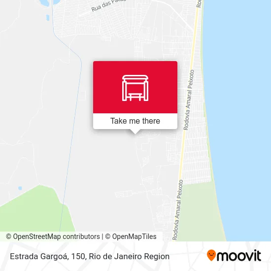 Estrada Gargoá, 150 map