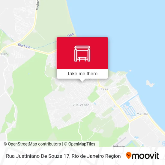 Rua Justiniano De Souza 17 map
