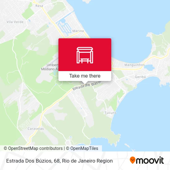 Estrada Dos Búzios, 68 map