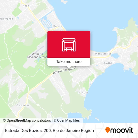 Estrada Dos Búzios, 200 map