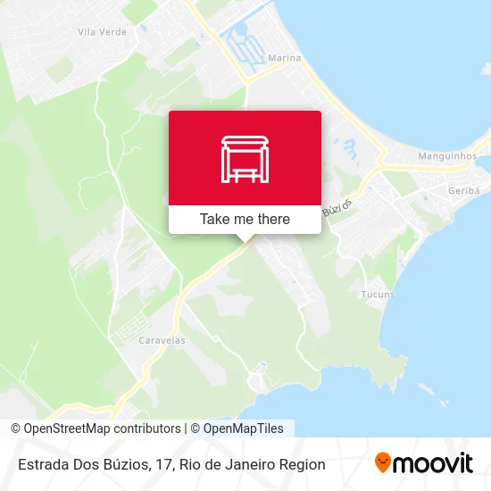 Estrada Dos Búzios, 17 map