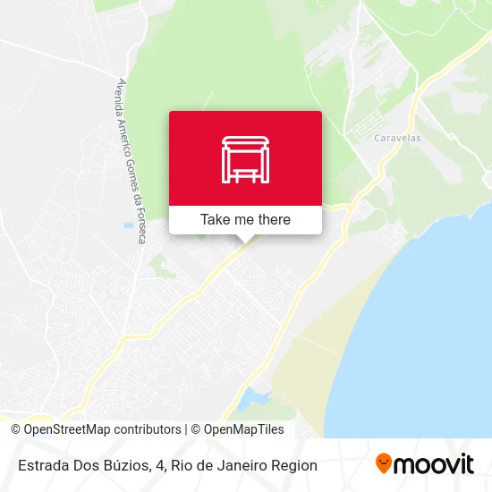 Estrada Dos Búzios, 4 map