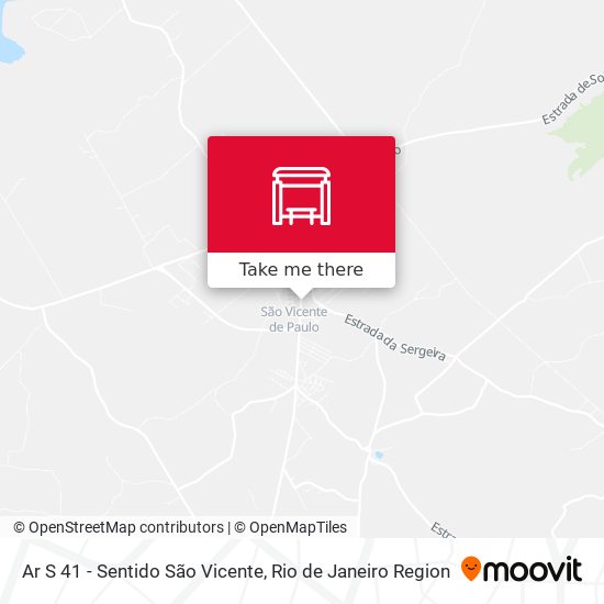 Mapa Ar S 41 - Sentido São Vicente
