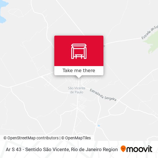 Ar S 43 - Sentido São Vicente map