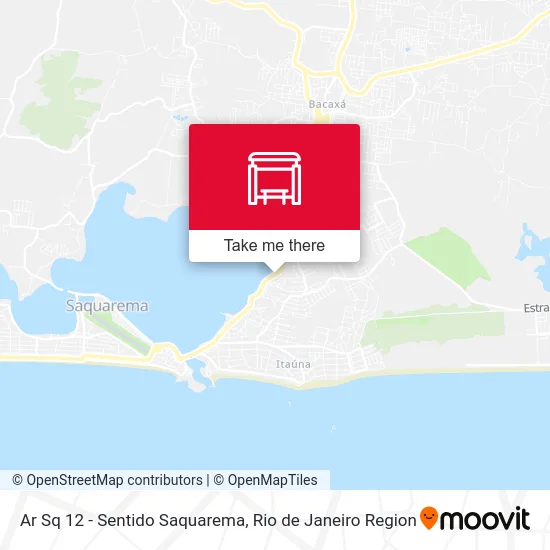 Ar Sq 12 - Sentido Saquarema map