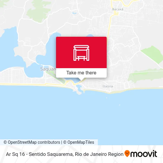 Ar Sq 16 - Sentido Saquarema map