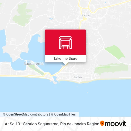 Ar Sq 13 - Sentido Saquarema map