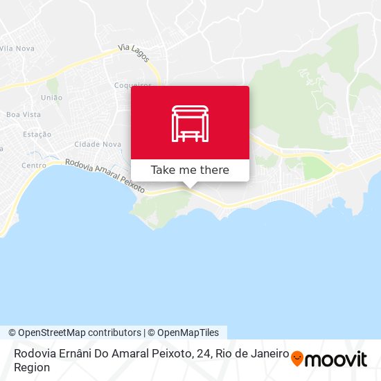 Rodovia Ernâni Do Amaral Peixoto, 24 map