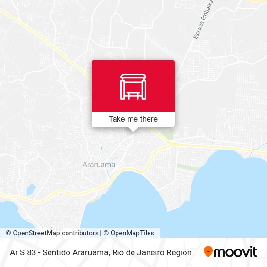 Ar S 83 - Sentido Araruama map