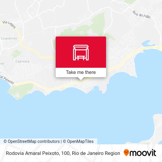 Rodovia Amaral Peixoto, 100 map