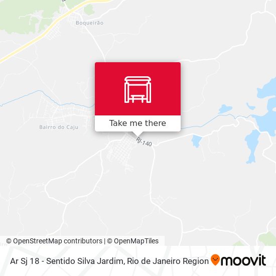 Ar Sj 18 - Sentido Silva Jardim map