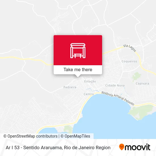 Ar I 53 - Sentido Araruama map
