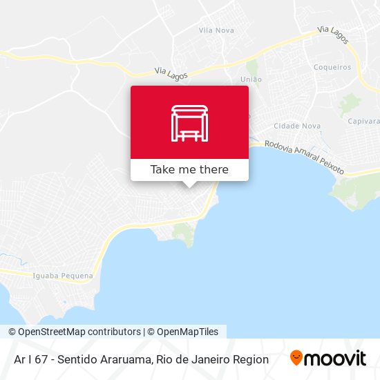 Ar I 67 - Sentido Araruama map