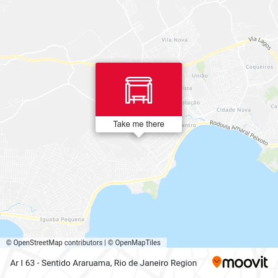 Ar I 63 - Sentido Araruama map